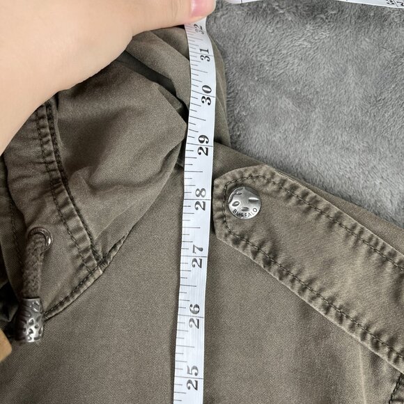 BUFFALO David Bitton Military Utility Jacket Women’s M Green Y2K Twilight Grunge - Picture 6 of 9